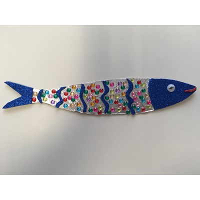 A sardinha colorida