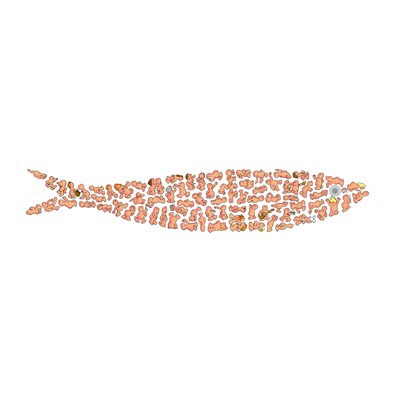 sardina rellena de monigotes